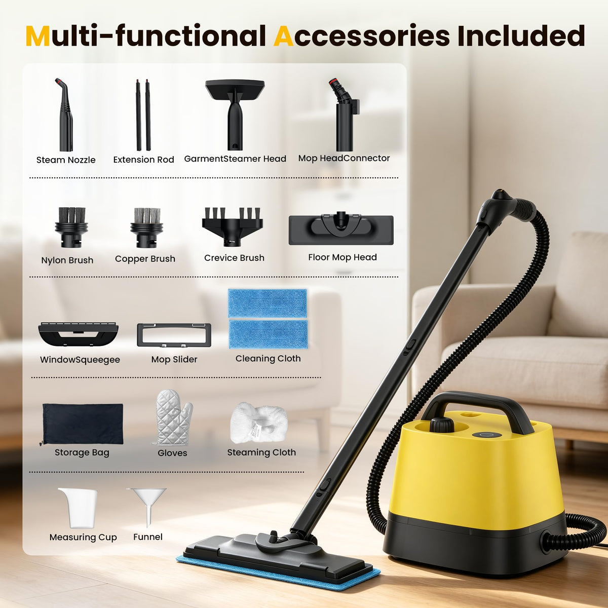 Steam Cleaner with 52oz Tank D9192