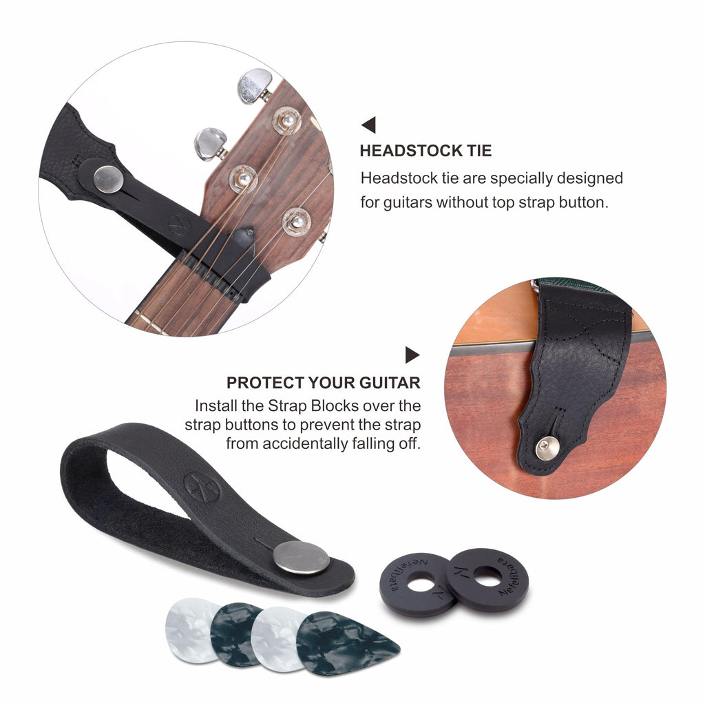 2 Inches Guitar Strap with Leather End K22252