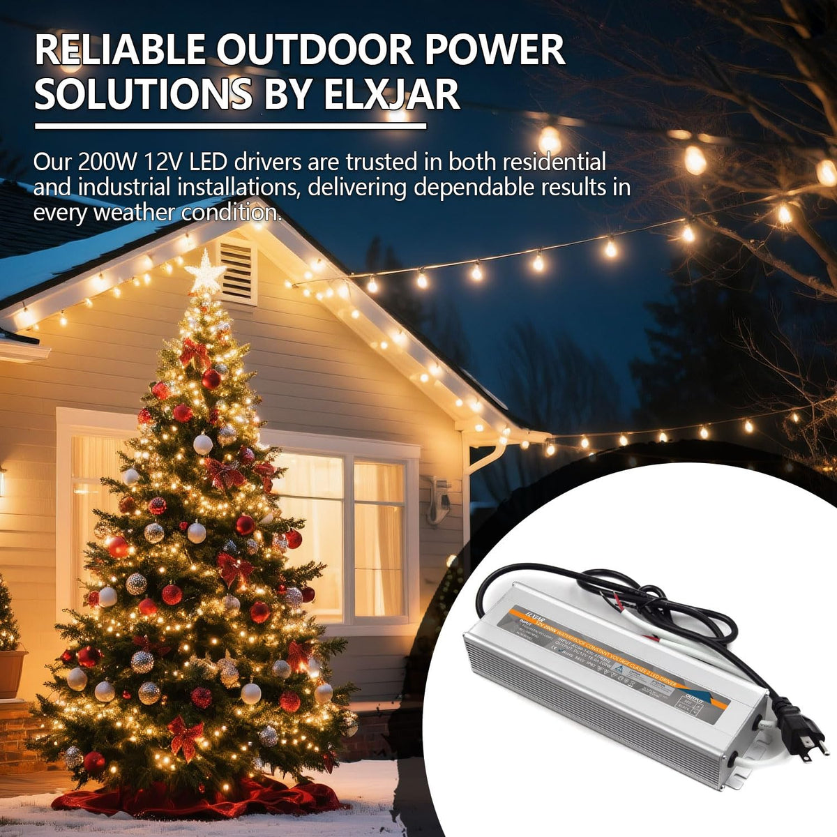 200W 12V IP67 LED Power Supply Driver F624