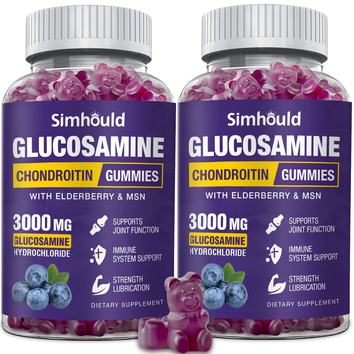 Glucosamine Chondroitin Gummies with MSM & Elderberry E171798