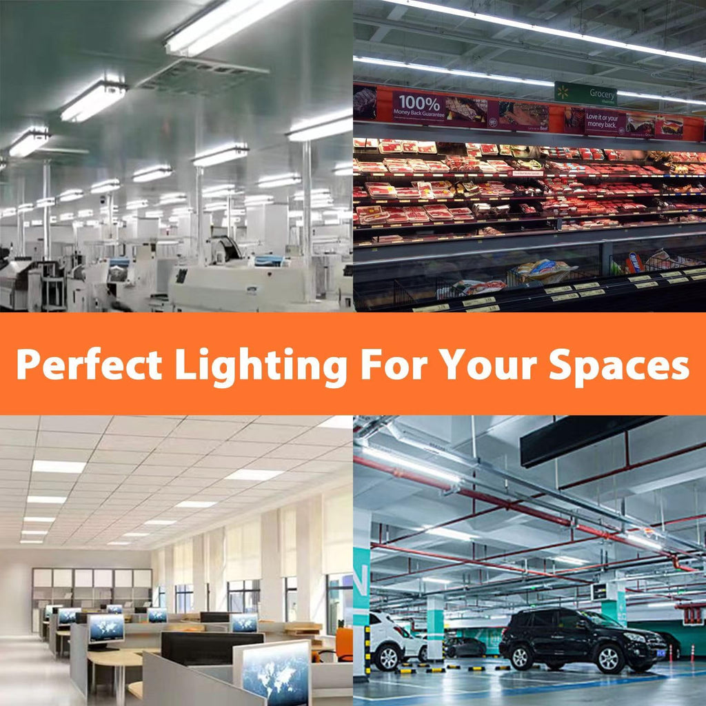 8 Pack 24 inch 17 Watts T8 Fluorescent Tube Light 4100K Cool White Y571