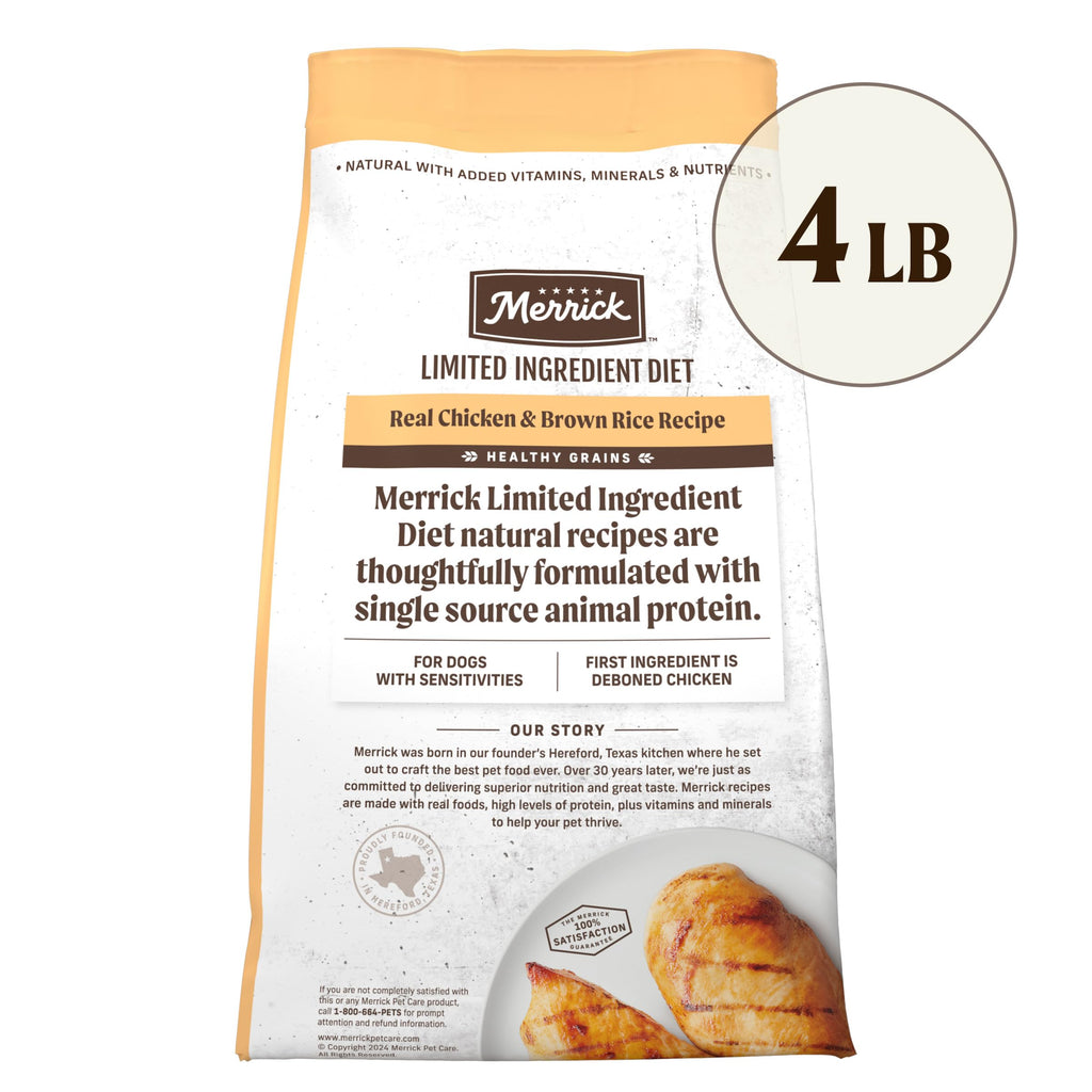 Chicken Brown Rice Dog Food 4 lb Bag N19682