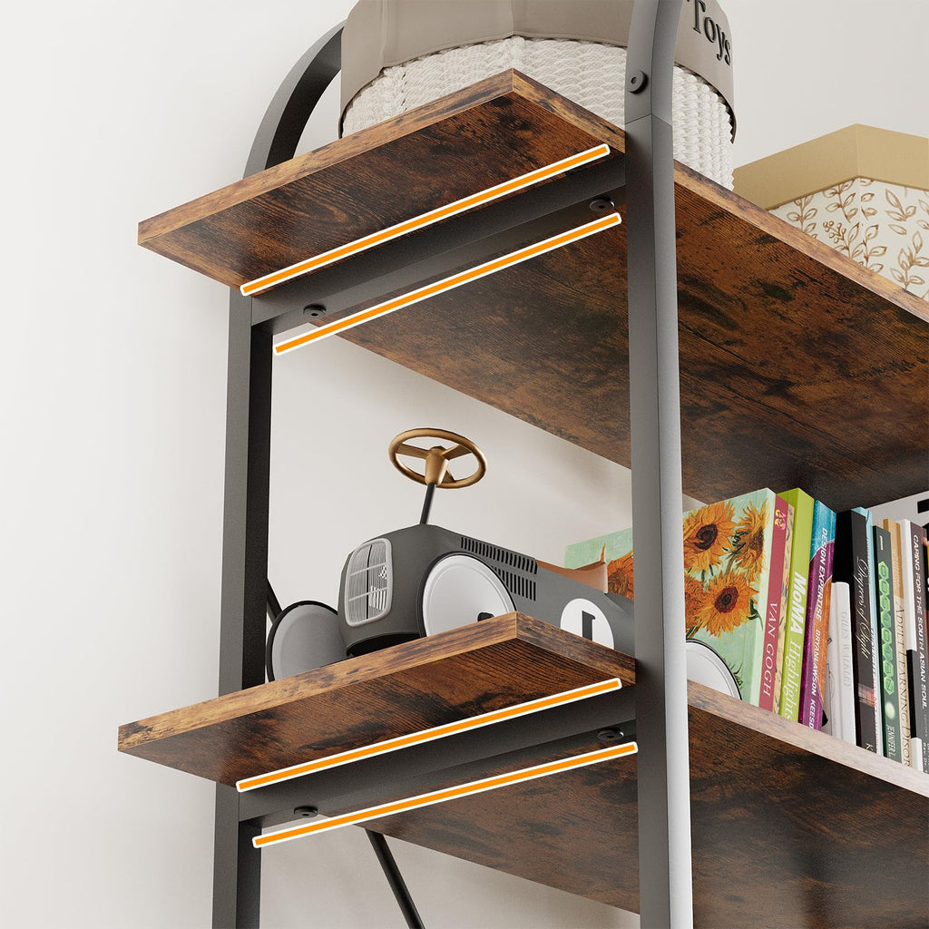 5 Tier Arched Bookshelf C75455