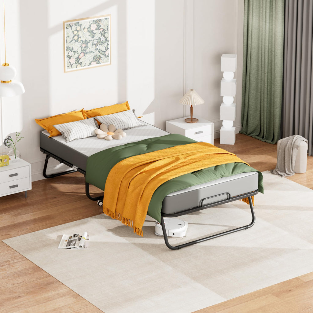 Folding Bed with 5 Inch Mattress, Twin Size S569961