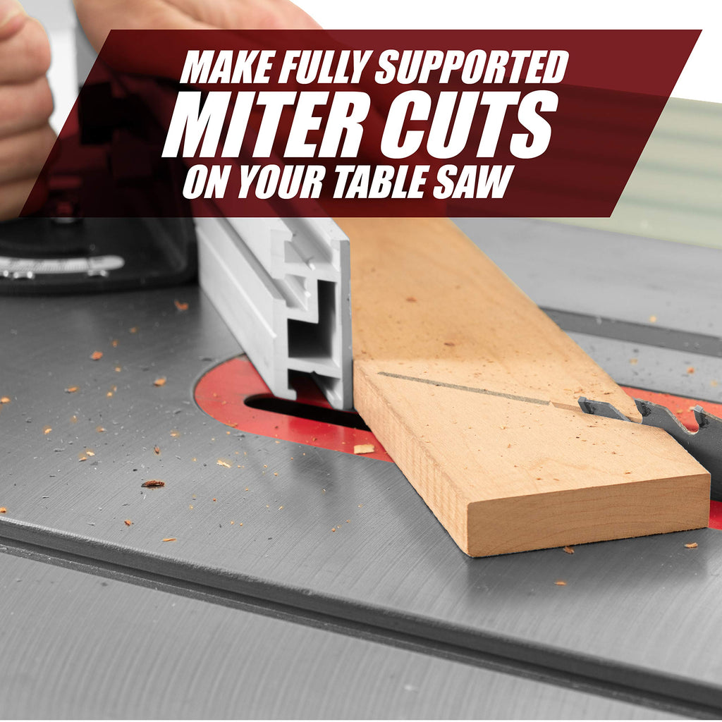 Aluminum Miter Gauge Fence with Flip Stop P460348