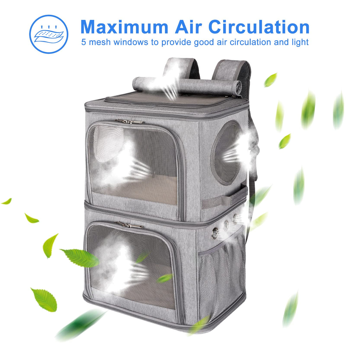 Extra Large Double Pet Carrier Backpack W142
