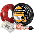 0 Gauge Battery Cable with 250A Fuse Holder & Terminals Kit Q5067