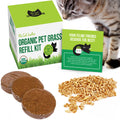 Organic Cat Grass Seed and Coco Coir Soil Disks 3 Pack A771542