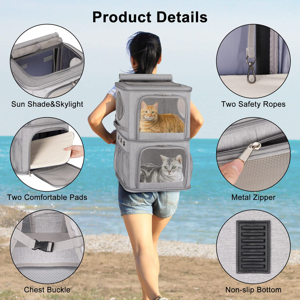 Extra Large Double Pet Carrier Backpack W142