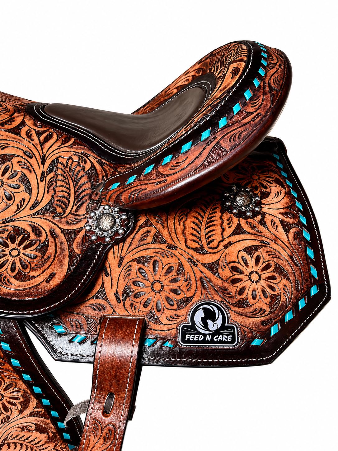 Leather Horse Saddle with Tack Set K87449