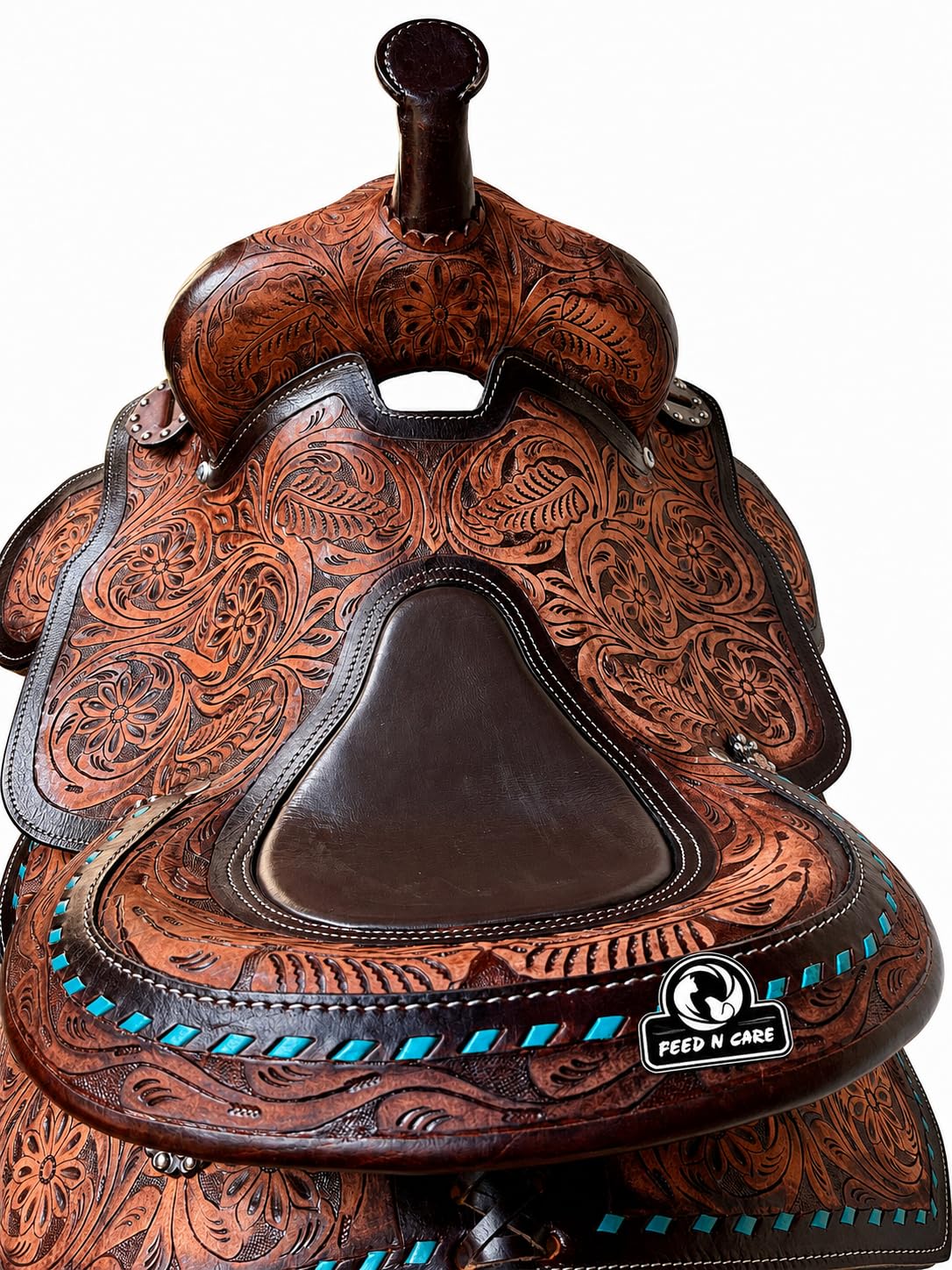 Leather Horse Saddle with Tack Set K87449