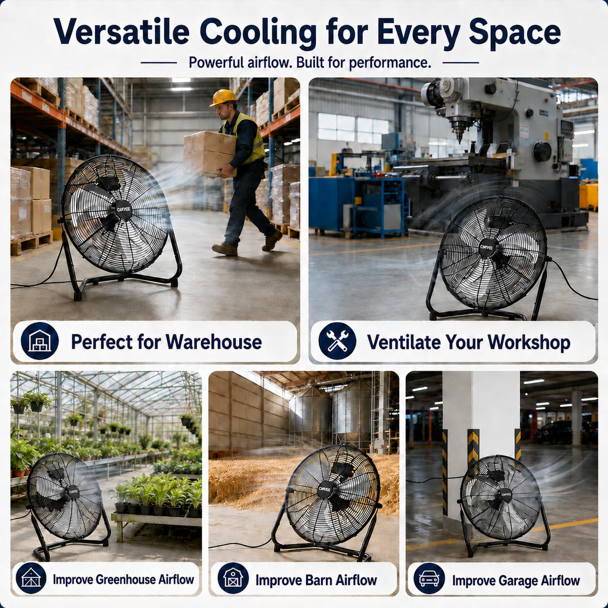 20'' High Velocity Industrial Floor & Wall Mount Fan T5256