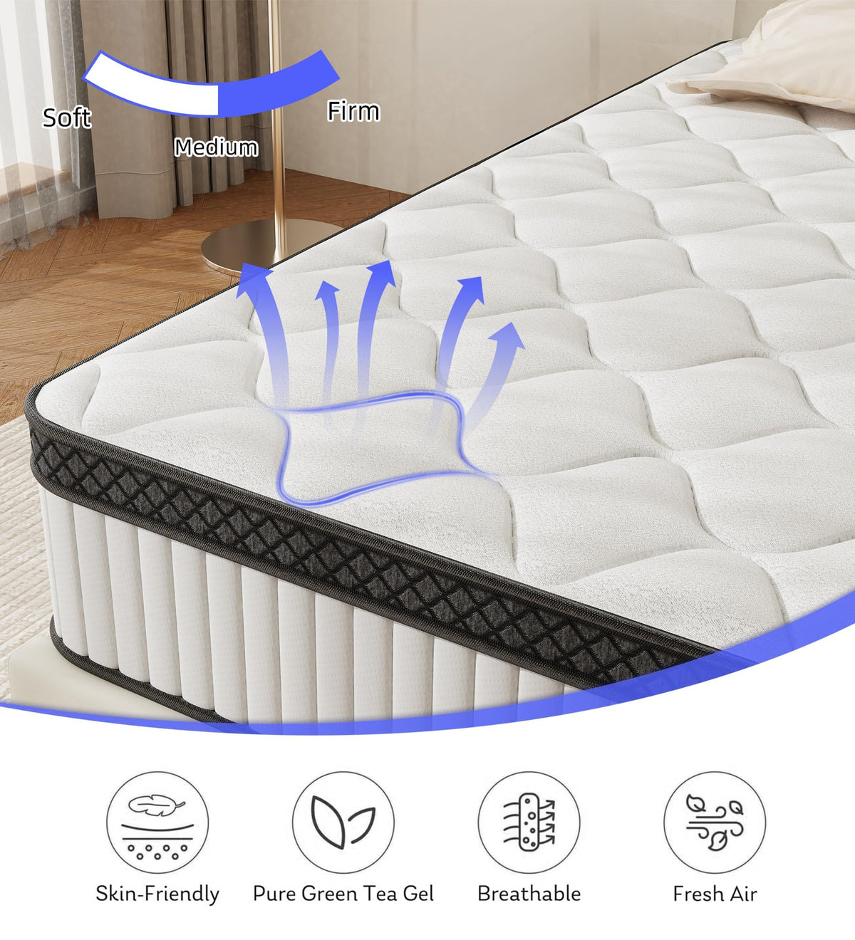 12 Inch Full Size Hybrid Mattress in a Box S99048