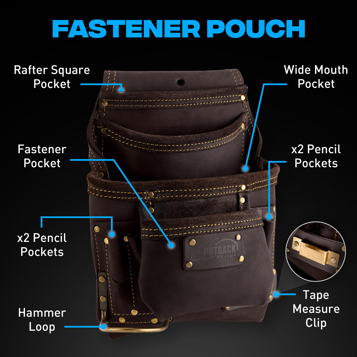 Leather Tool Belt with Suspenders W246