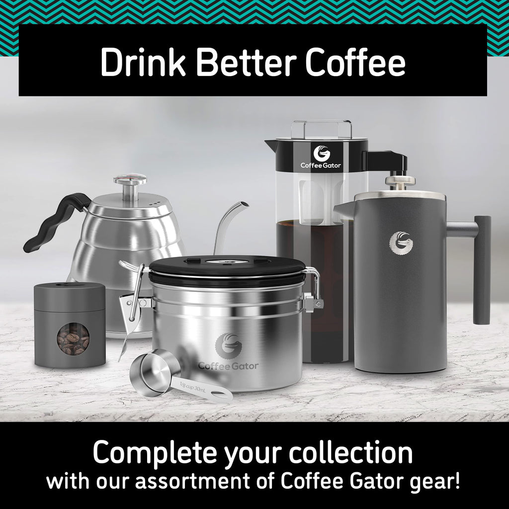 40oz Stainless Steel Gooseneck Kettle and 14oz Pour Over Coffee Maker L114
