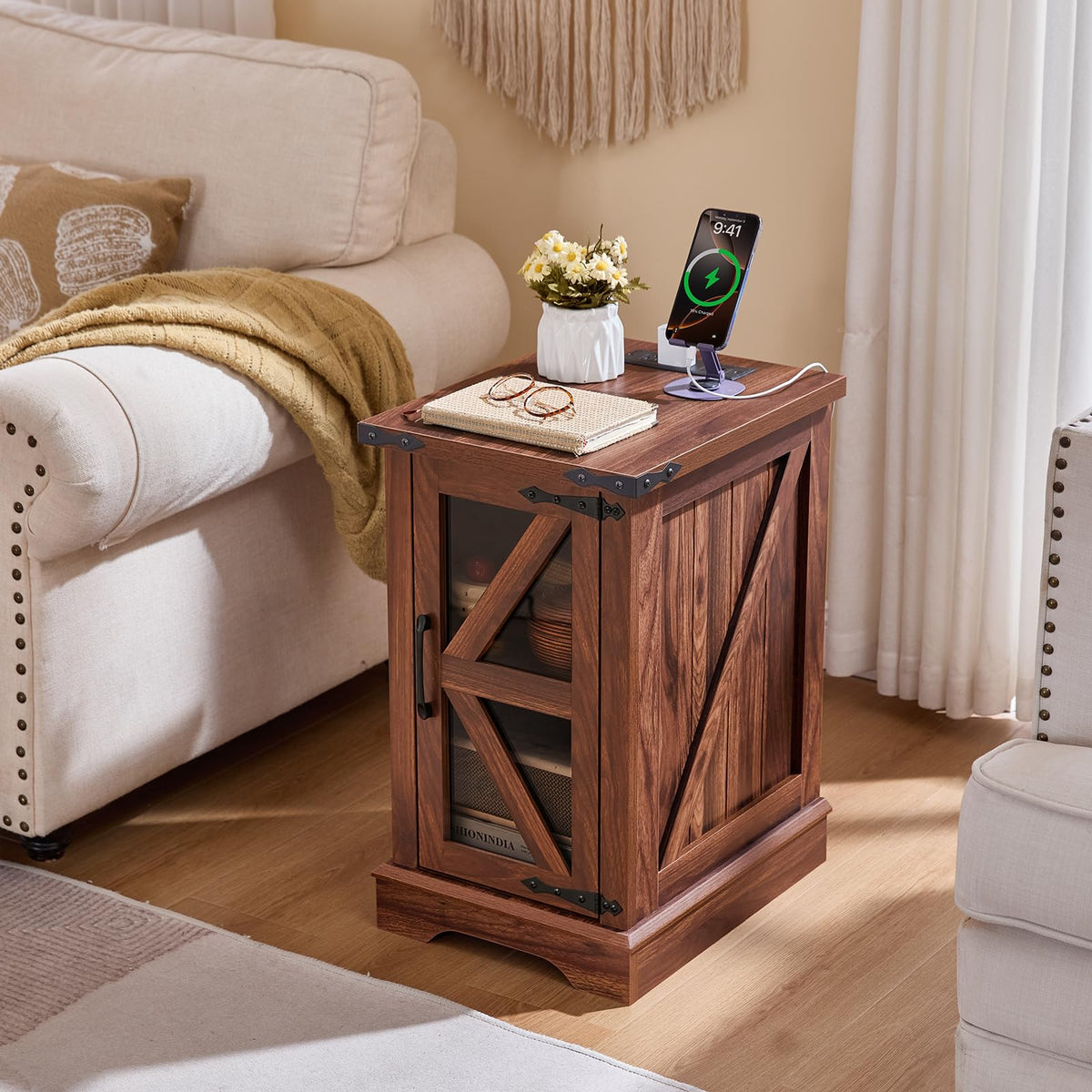 End Table Set 2 with Charger X468