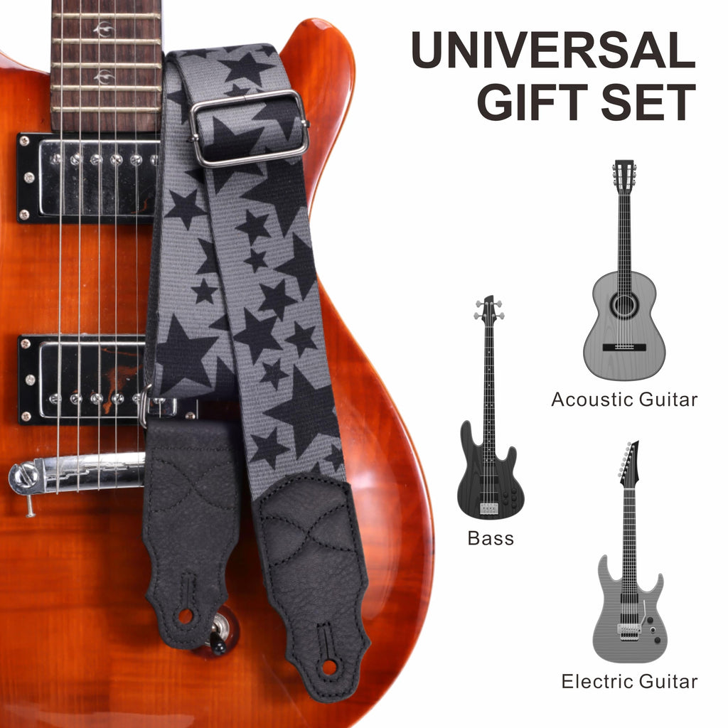 2 Inches Guitar Strap with Leather End K22252