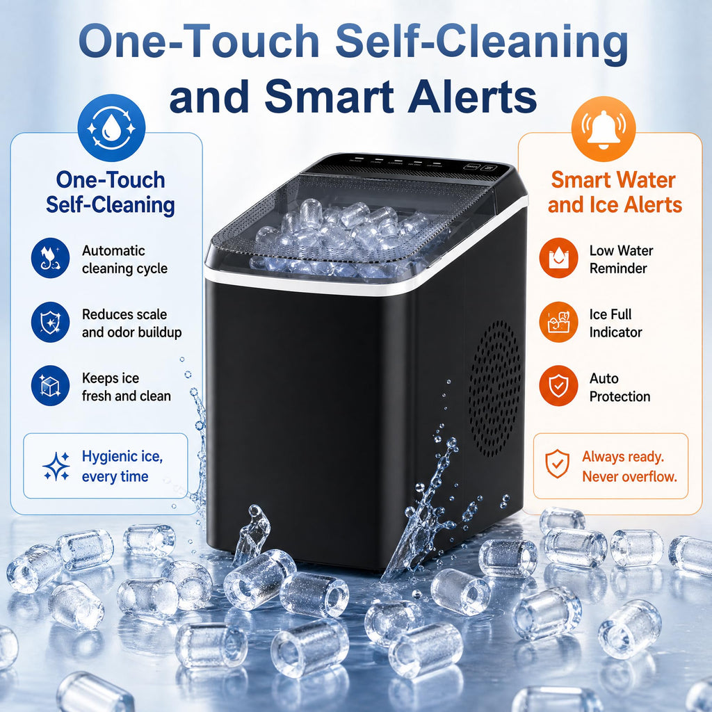 Countertop Ice Maker with Basket & Scoop U997917