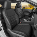 Black Leather 5 Seats Car Seat Covers Set O1639