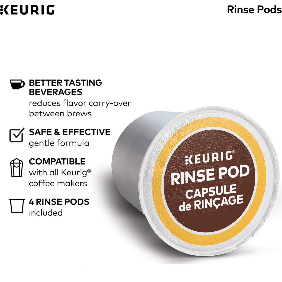 Single Serve K-Cup Pod Coffee Maker & Cleanse Kit U569304