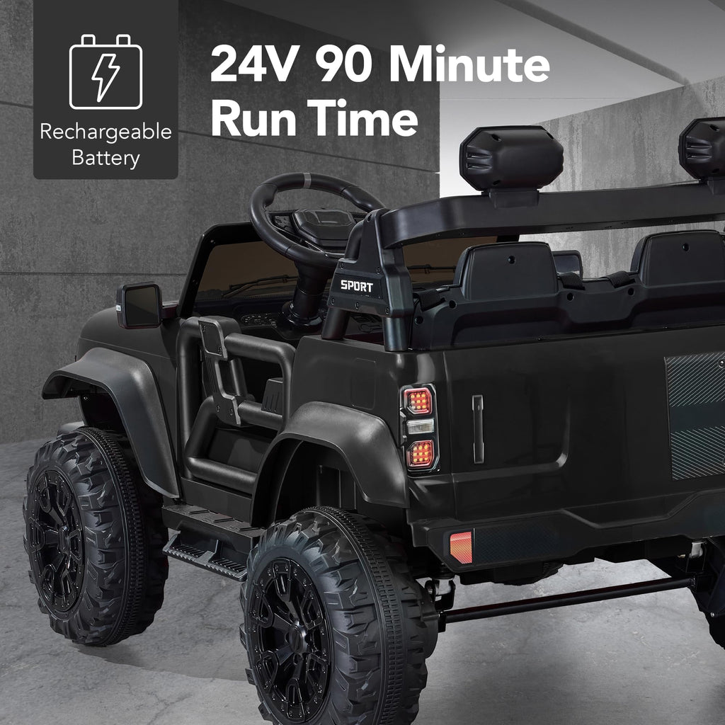 24V 2-Seater Electric Ride On Car Truck Q3675
