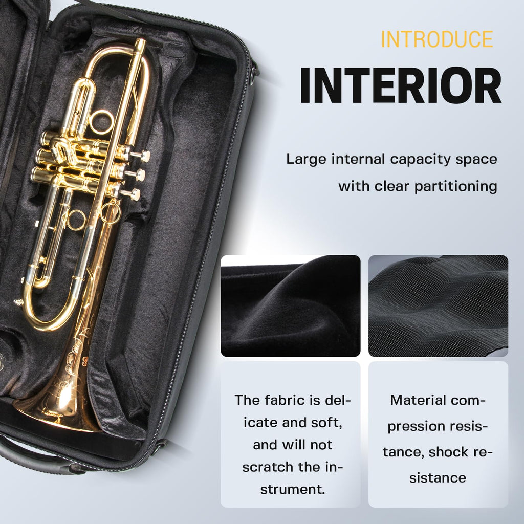Trumpet Case with Backpack Straps S454