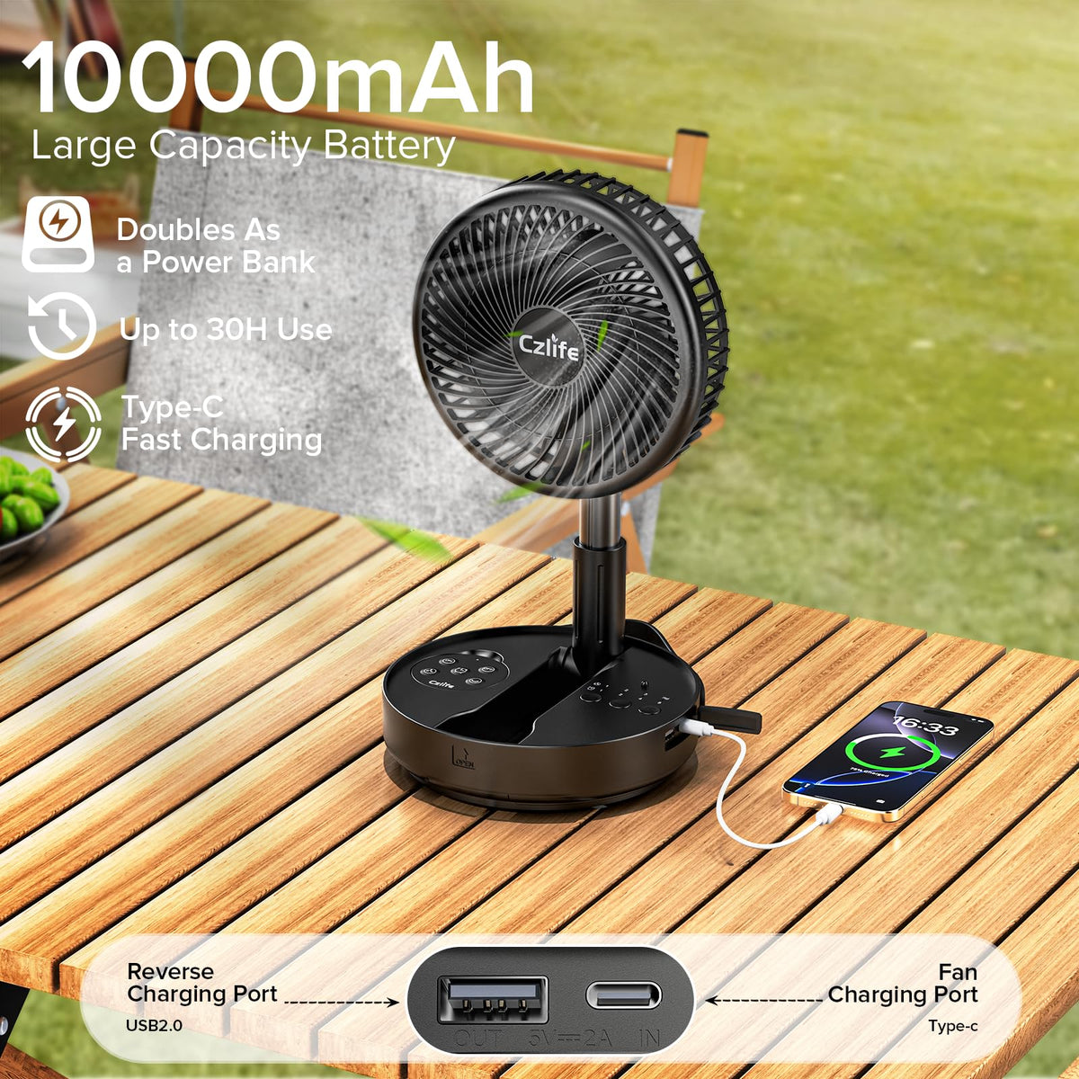 Portable Travel Fan Y96389