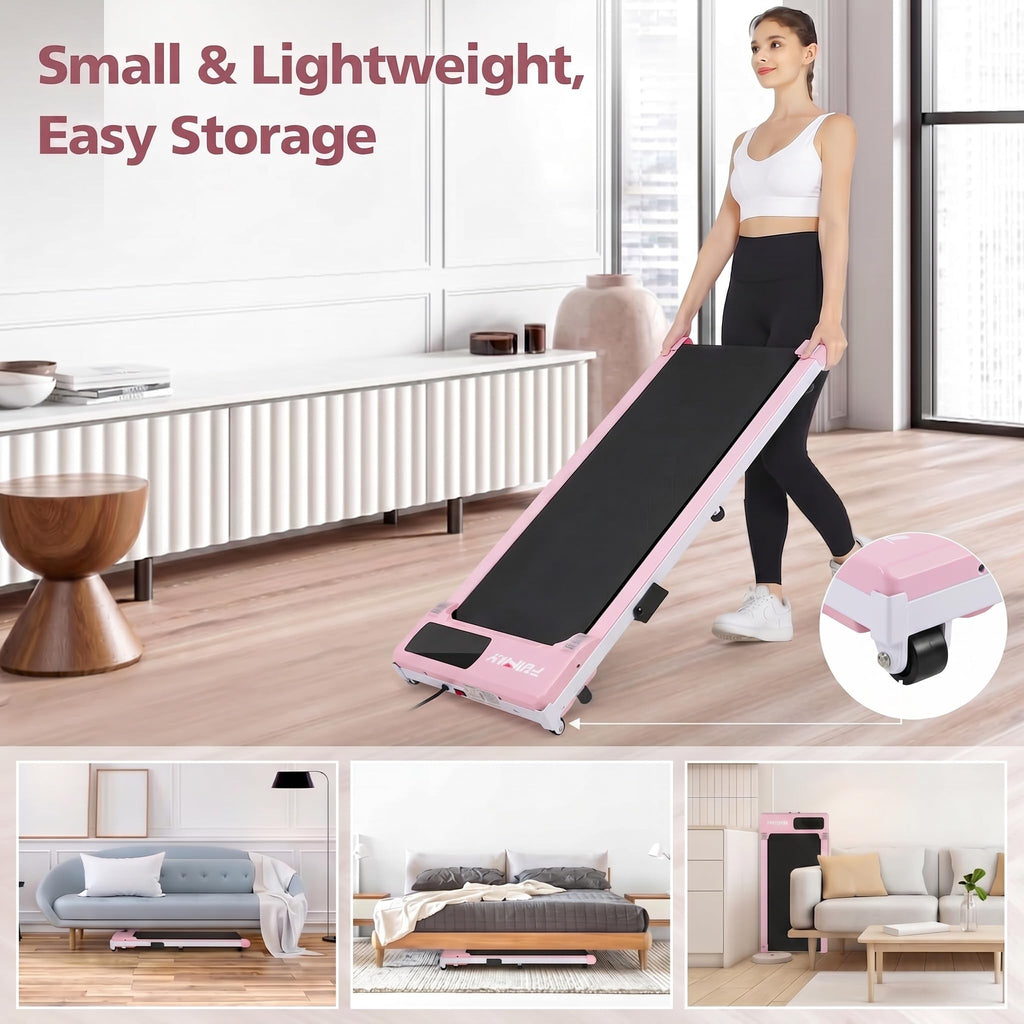 3.0HP Portable Under Desk Treadmill with Remote Control K967586