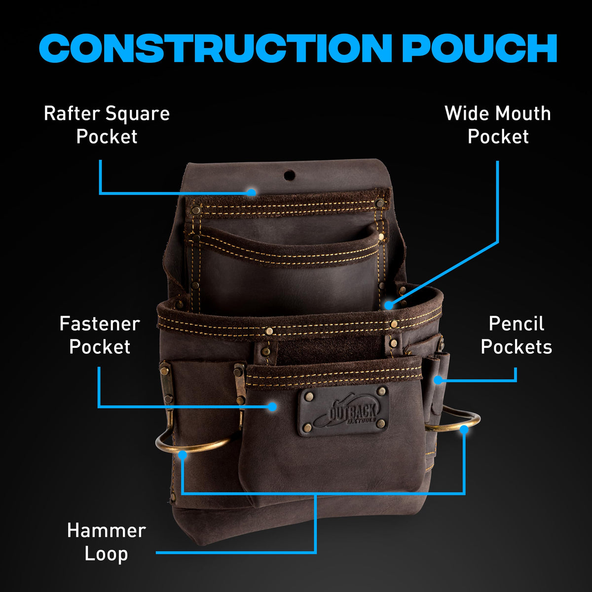 Leather Tool Belt with Suspenders W246