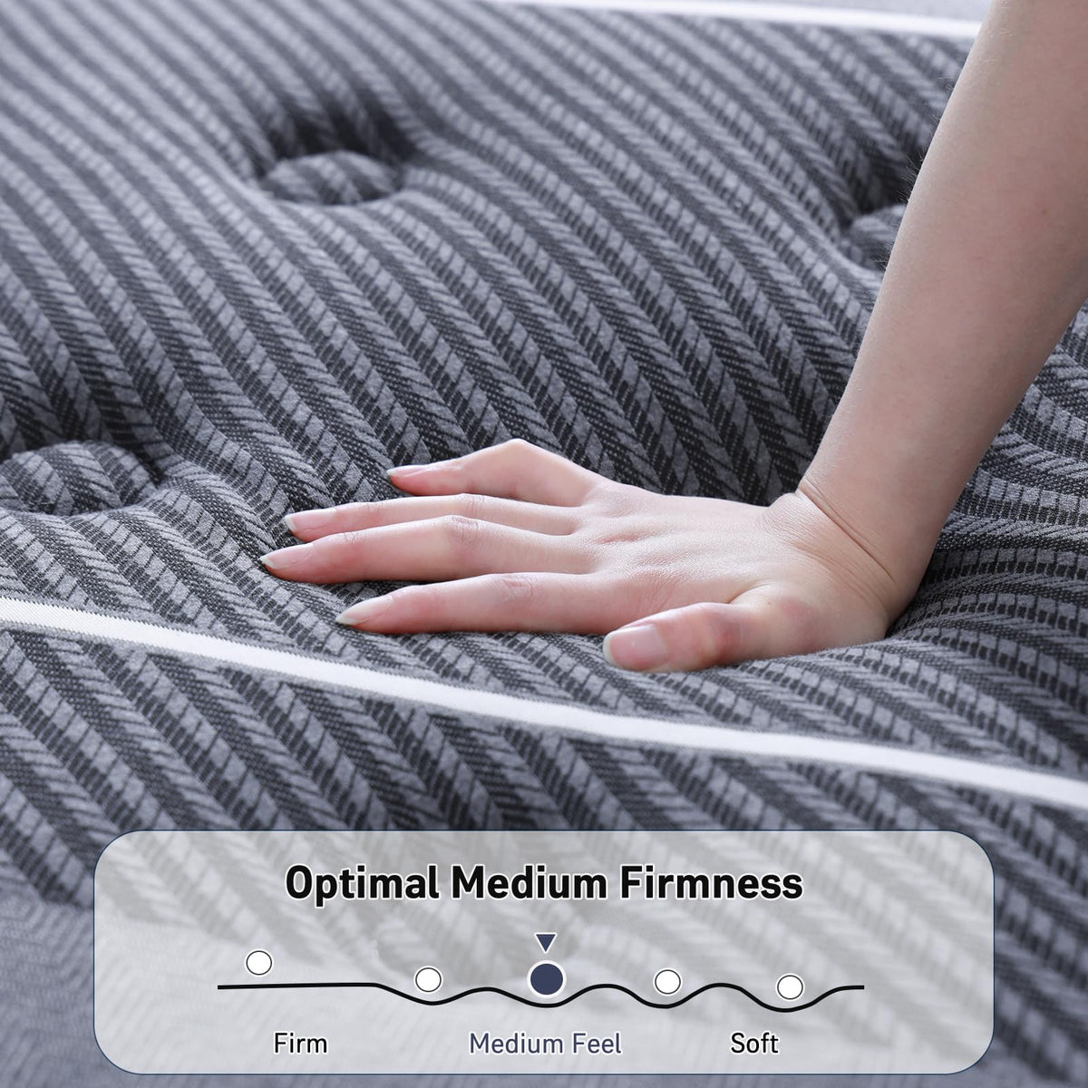 12 Inch Cooling Gel Memory Foam Hybrid Mattress R463259