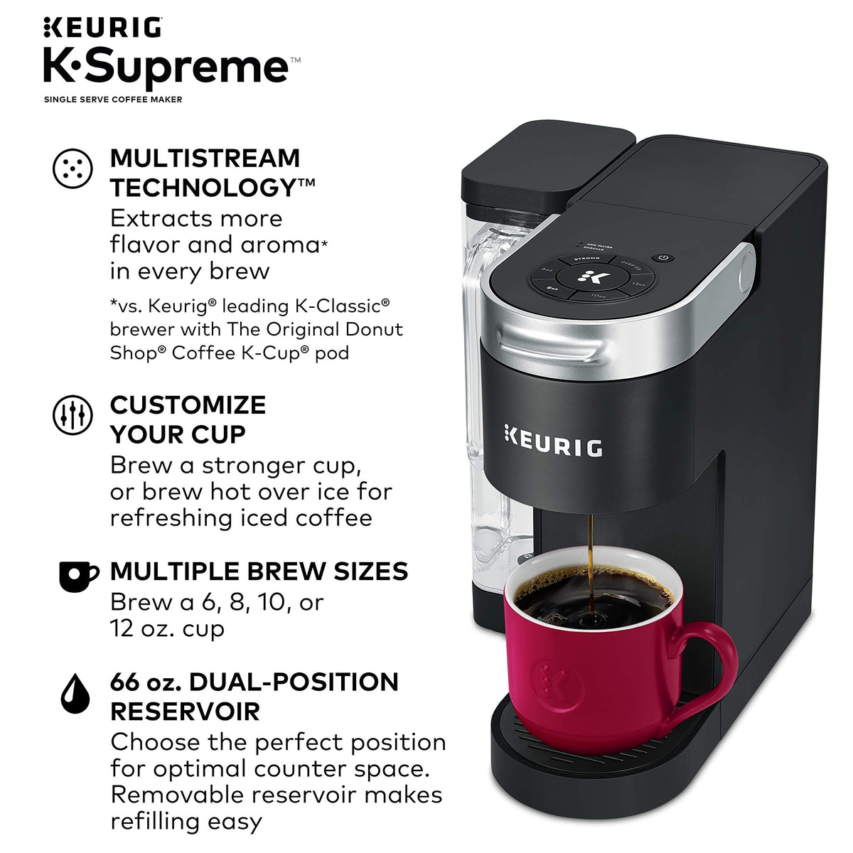 Single Serve K-Cup Pod Coffee Maker & Cleanse Kit U569304