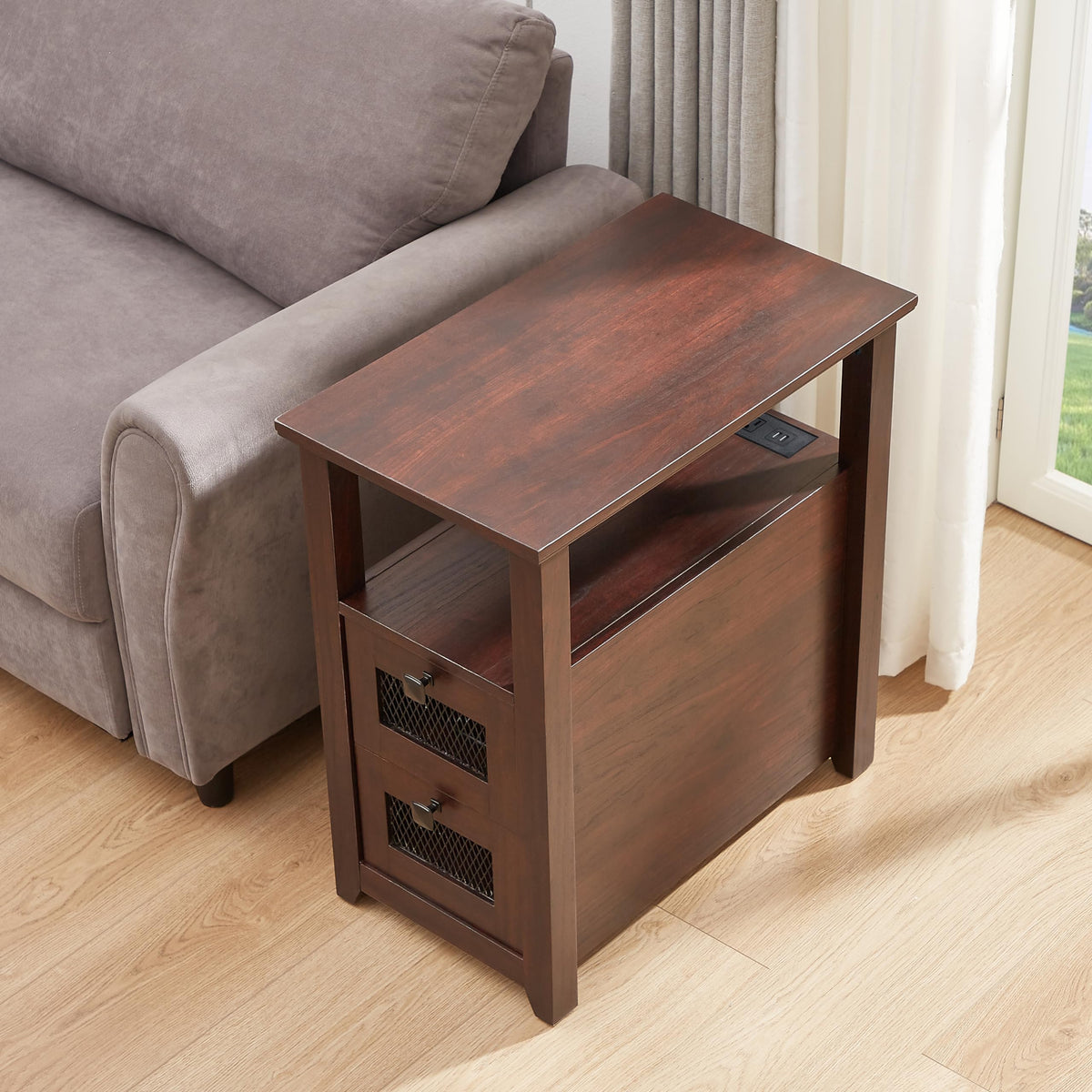 XXL End Table with Charging Station J3023