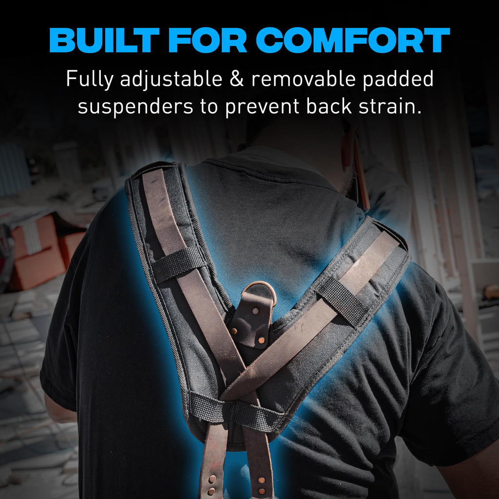 Leather Tool Belt with Suspenders W246
