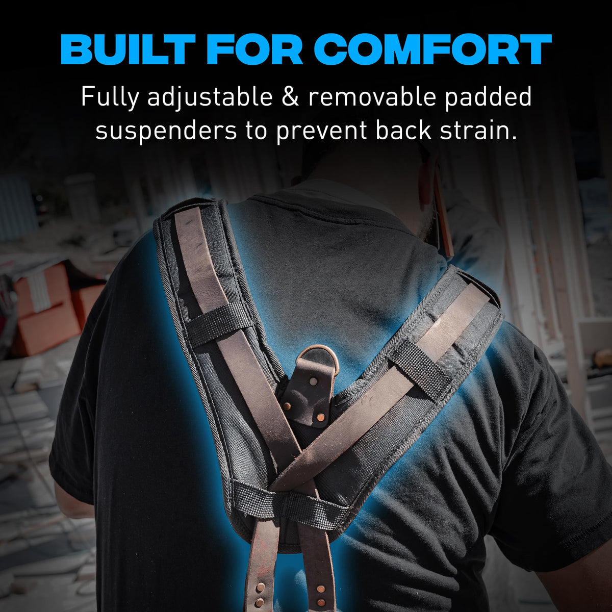 Leather Tool Belt with Suspenders W246