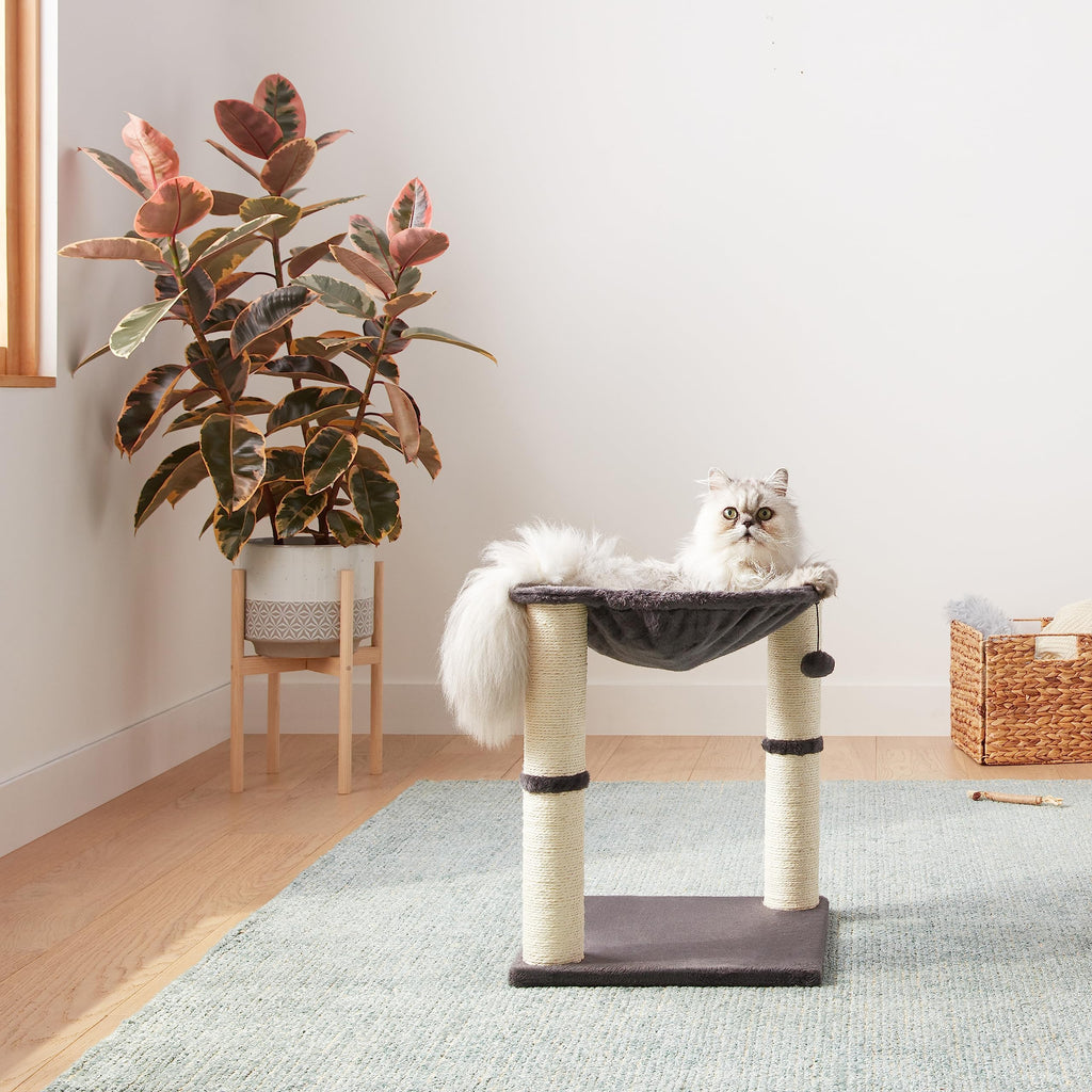 Cat Condo Tower with Hammock Bed and Scratching Posts T389